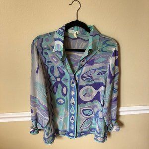 * Vintage Pucci Silk Blouse *